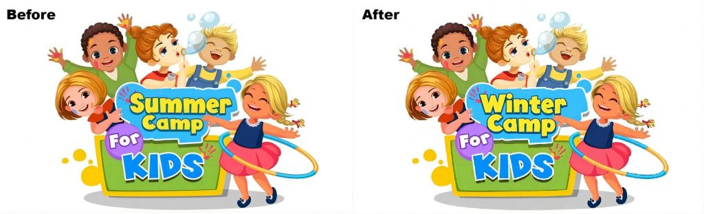 Change text Summer Camp to Winter Camp