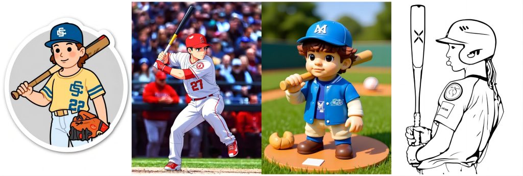 baseball pictures ai generator
