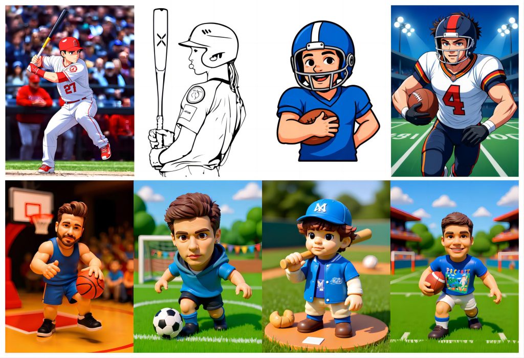 Sports Pictures Cartoon Maker